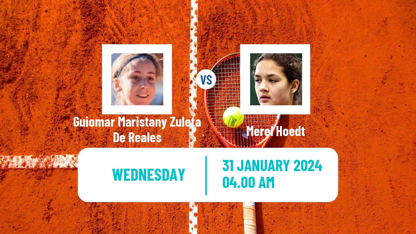 Tennis ITF W35 Sharm Elsheikh Women 2024 Guiomar Maristany Zuleta De Reales - Merel Hoedt