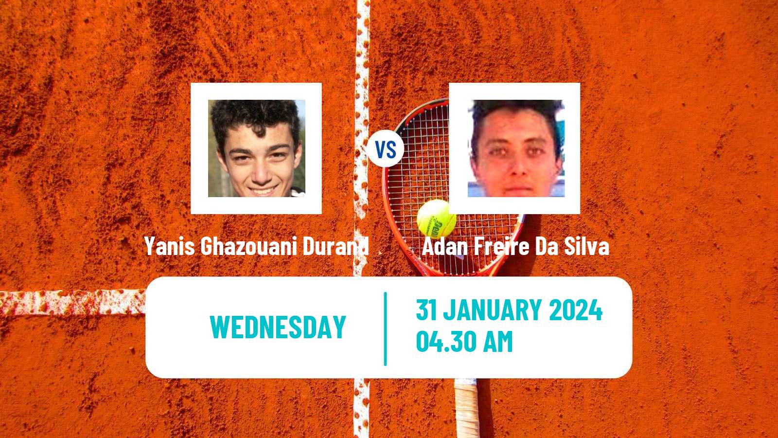 Tennis ITF M15 Veigy Foncenex Men Yanis Ghazouani Durand - Adan Freire Da Silva