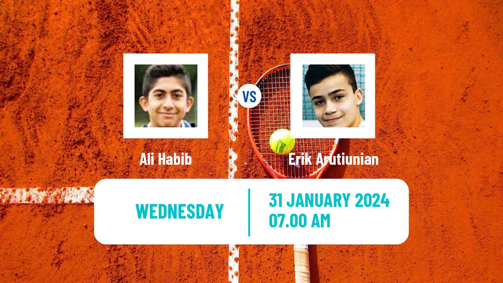 Tennis ITF M15 Sharm Elsheikh Men 2024 Ali Habib - Erik Arutiunian