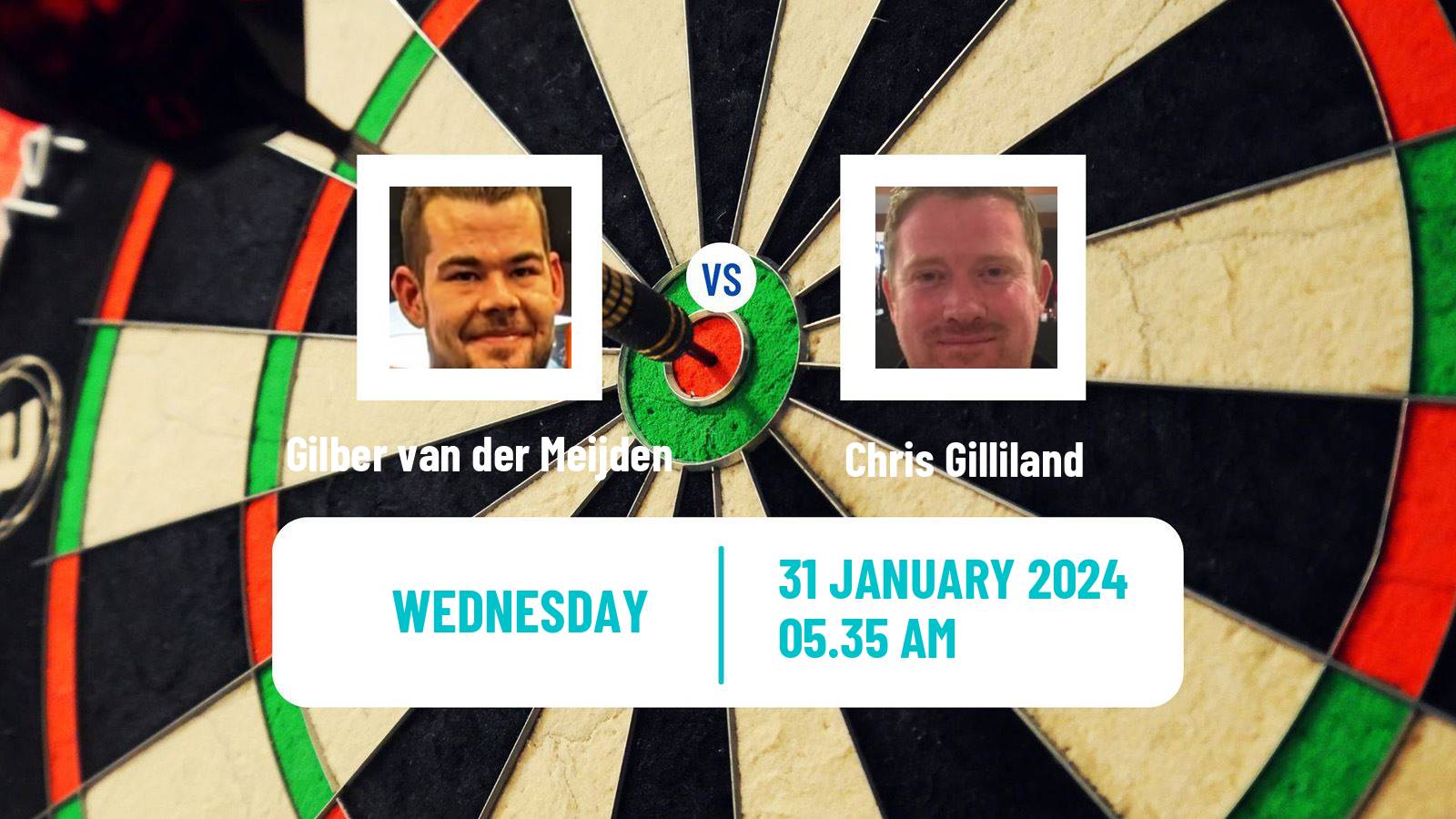 Darts Modus Super Series Gilber van der Meijden - Chris Gilliland