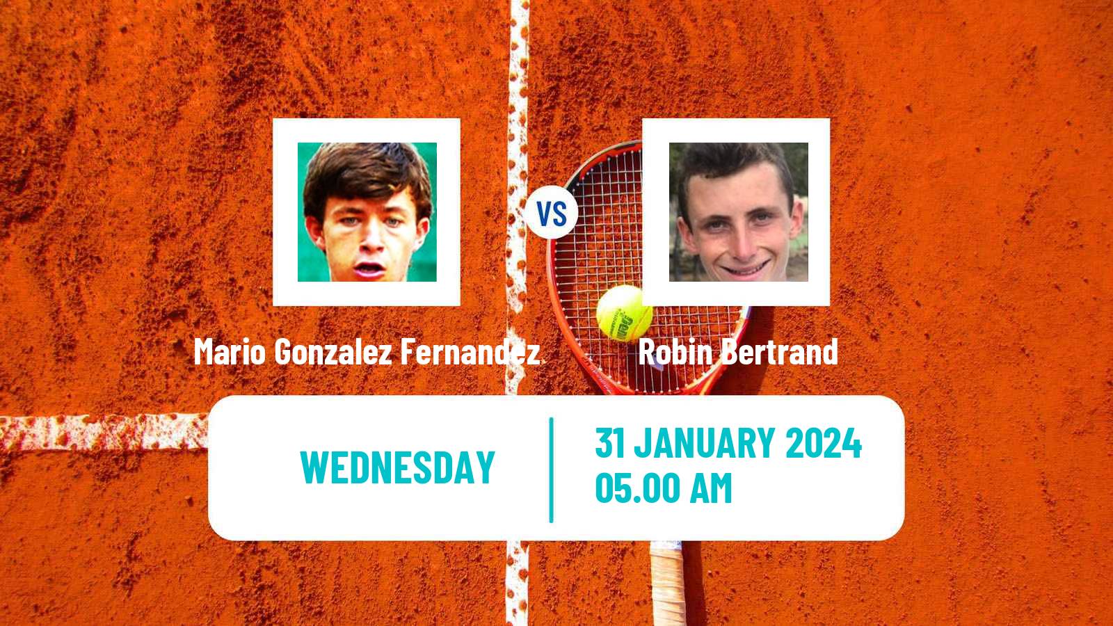 Tennis ITF M15 Monastir 5 Men Mario Gonzalez Fernandez - Robin Bertrand