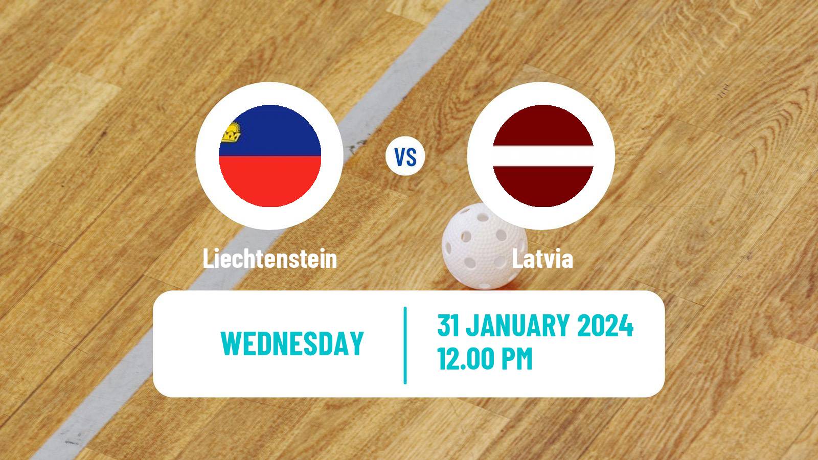 Floorball World Championship Floorball Liechtenstein - Latvia