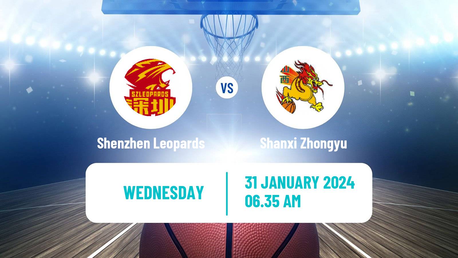 Basketball CBA Shenzhen Leopards - Shanxi Zhongyu