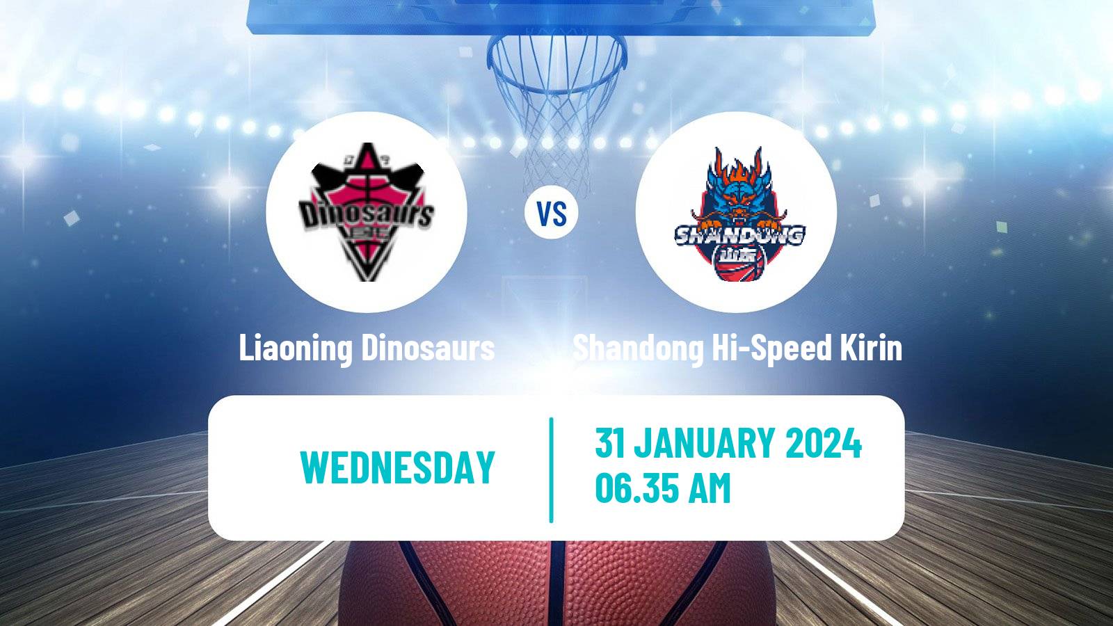 Basketball CBA Liaoning Dinosaurs - Shandong Hi-Speed Kirin