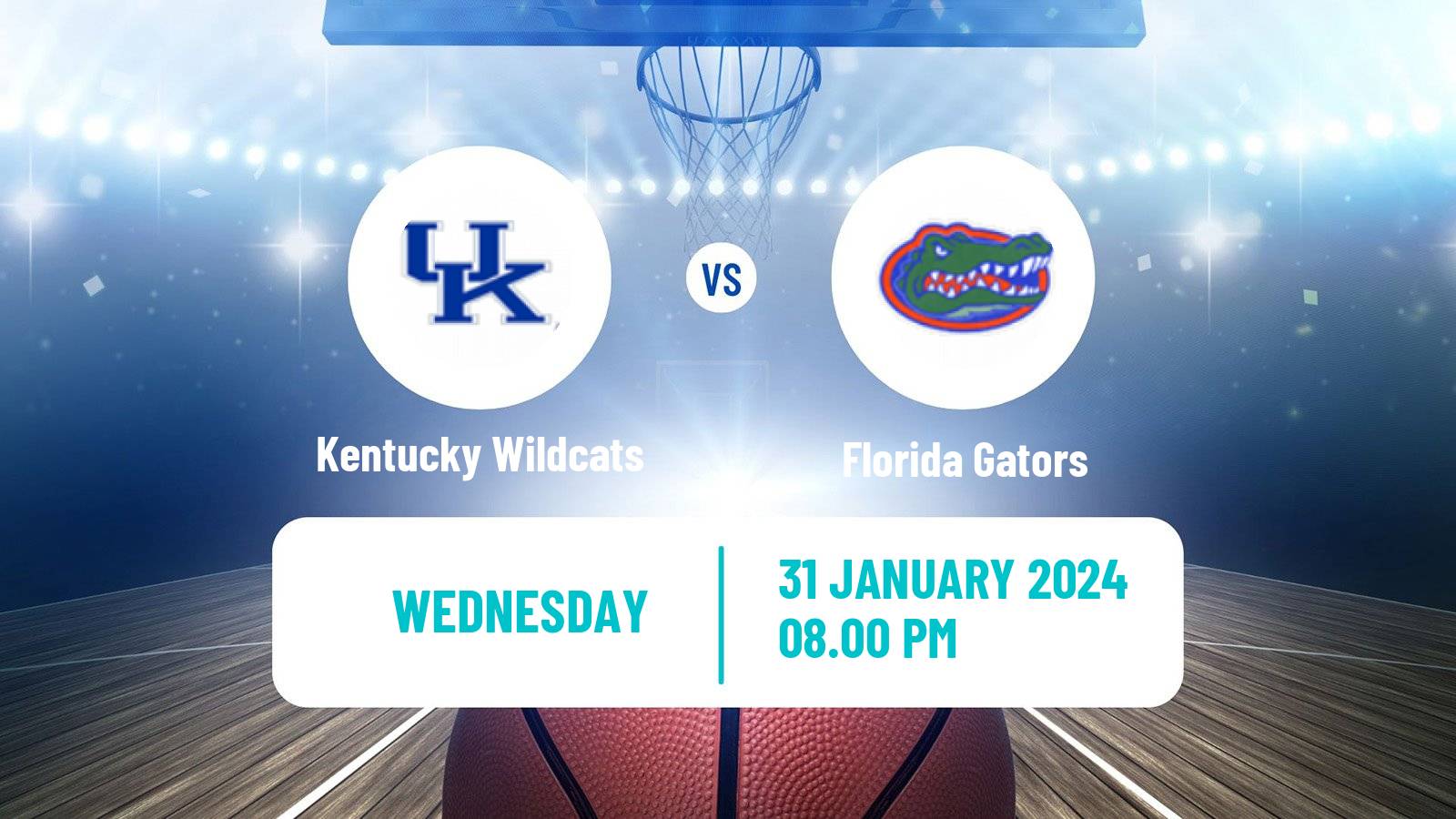 Basketball NCAA College Basketball Kentucky Wildcats - Florida Gators