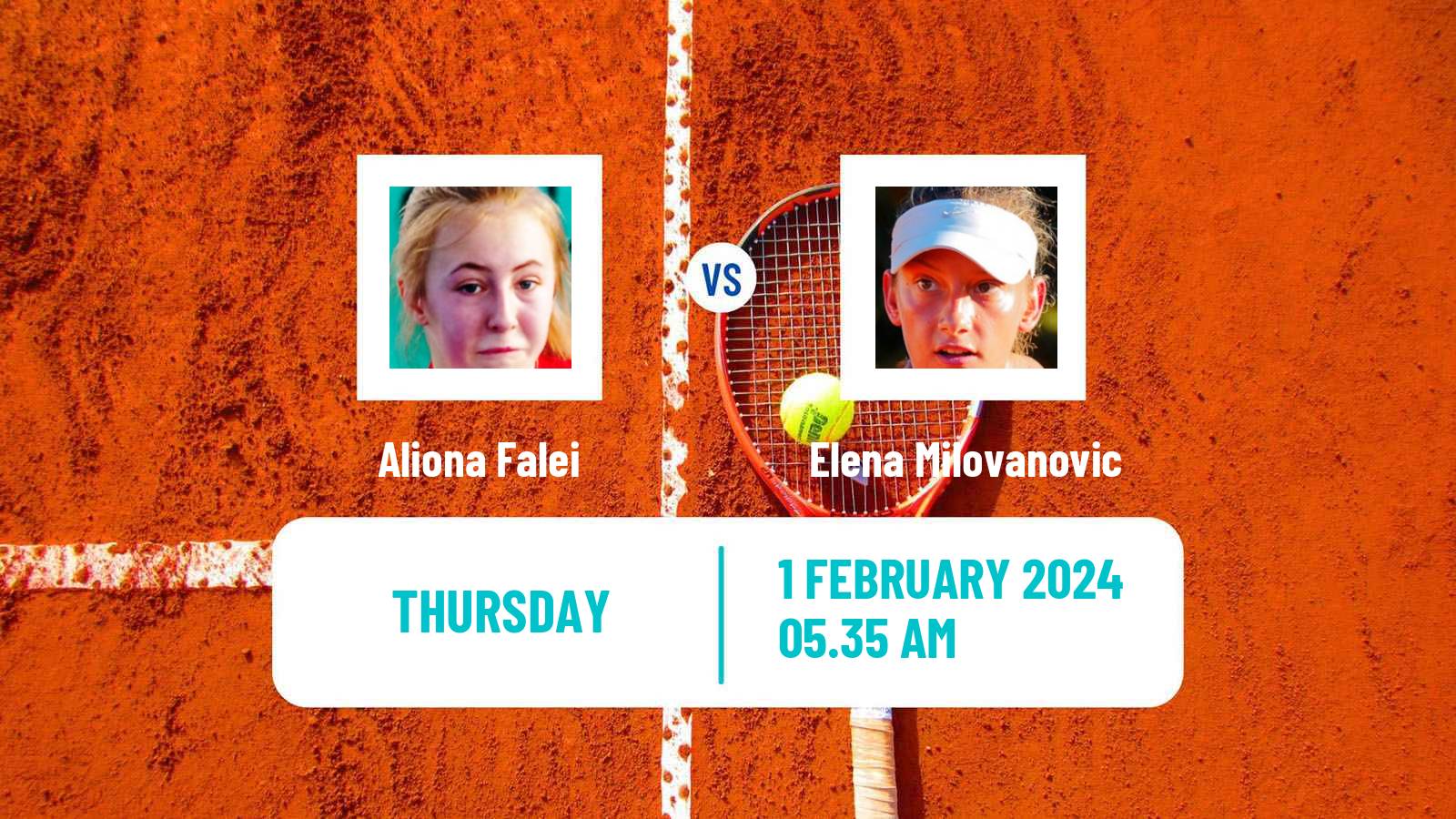 Tennis ITF W50 Porto Women Aliona Falei - Elena Milovanovic