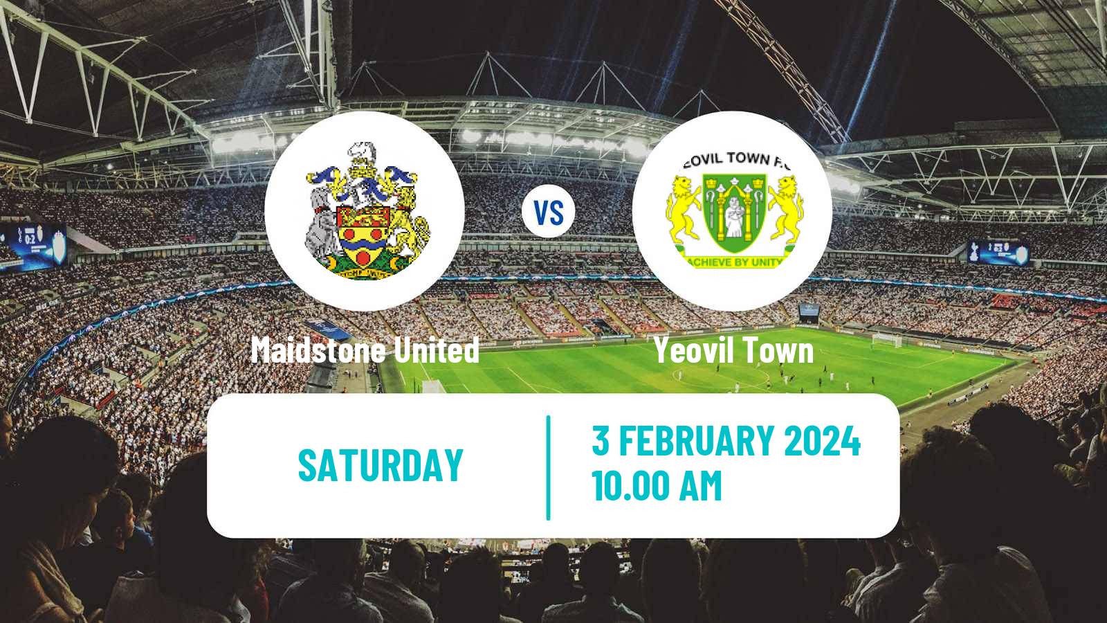 Soccer English National League South Maidstone United - Yeovil Town