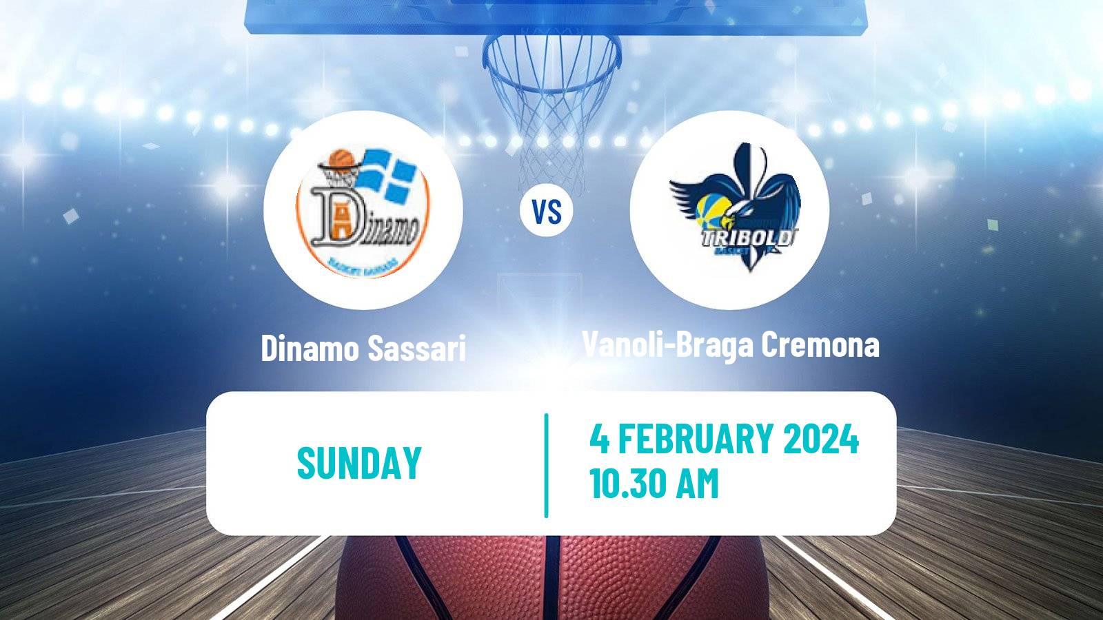 Basketball Italian Lega A Basketball Dinamo Sassari - Vanoli-Braga Cremona