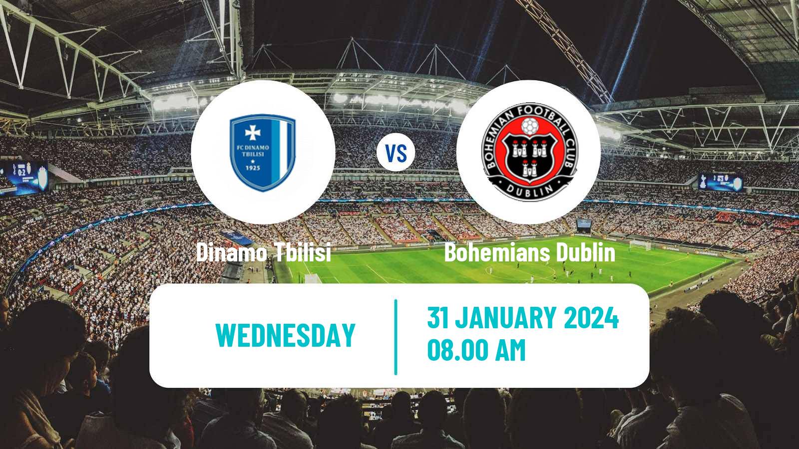 Soccer Club Friendly Dinamo Tbilisi - Bohemians Dublin