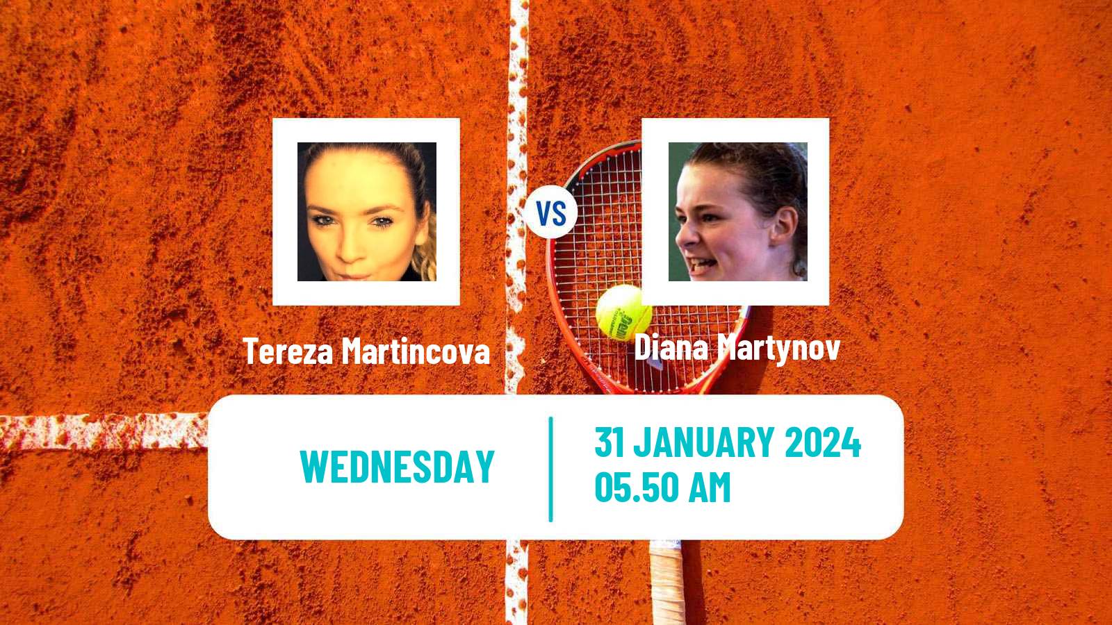 Tennis ITF W75 Andrezieux Boutheon Women Tereza Martincova - Diana Martynov