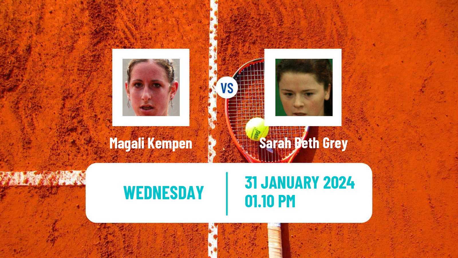 Tennis ITF W75 Andrezieux Boutheon Women Magali Kempen - Sarah Beth Grey