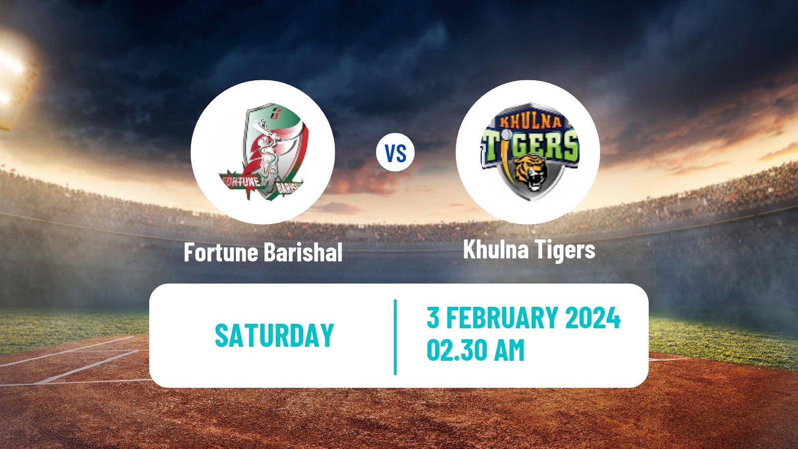 Cricket Bangladesh Premier League Cricket Fortune Barishal - Khulna Tigers