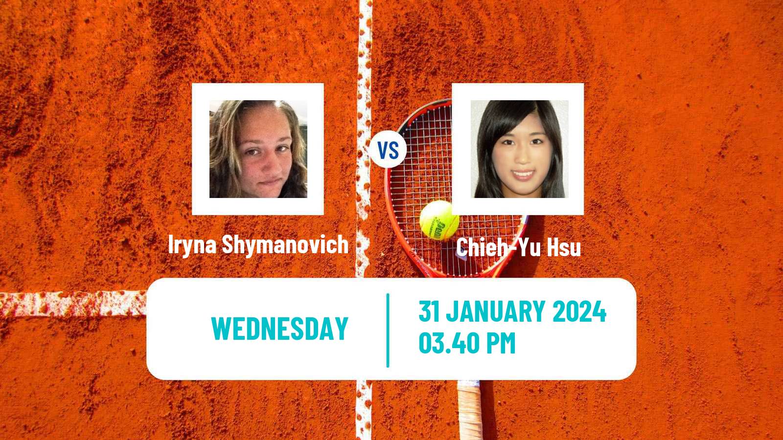 Tennis ITF W75 Rome Ga Women Iryna Shymanovich - Chieh-Yu Hsu
