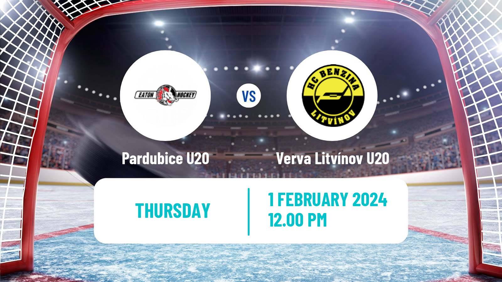Hockey Czech ELJ Pardubice U20 - Verva Litvínov U20