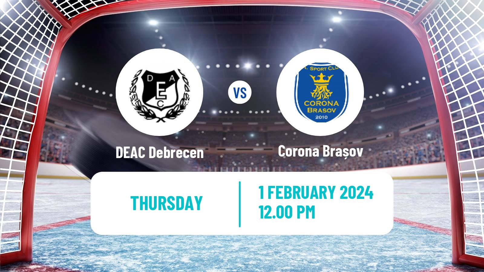 Hockey Hungarian Erste Liga Hockey DEAC Debrecen - Corona Brașov