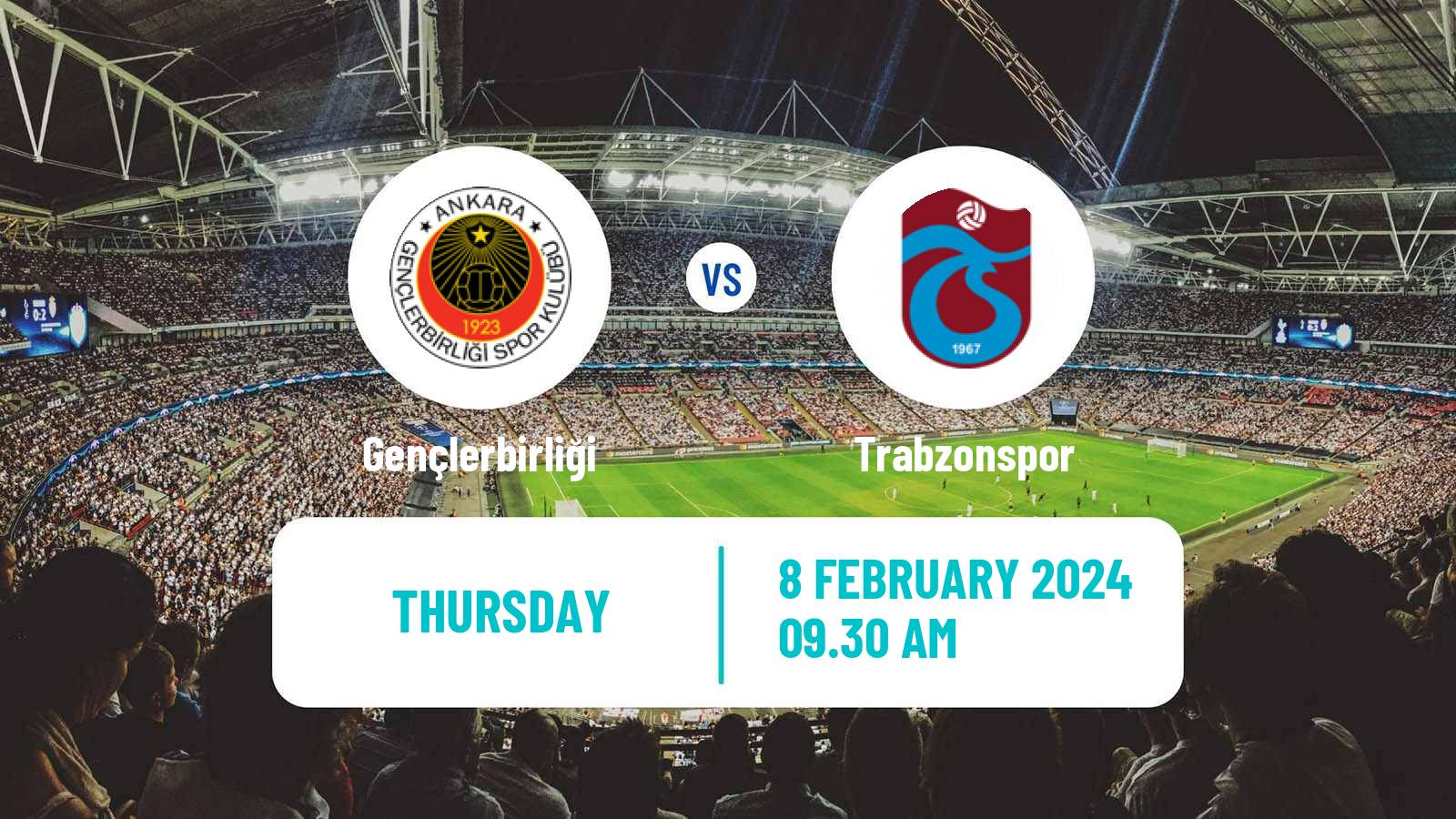 Soccer Turkish Cup Gençlerbirliği - Trabzonspor