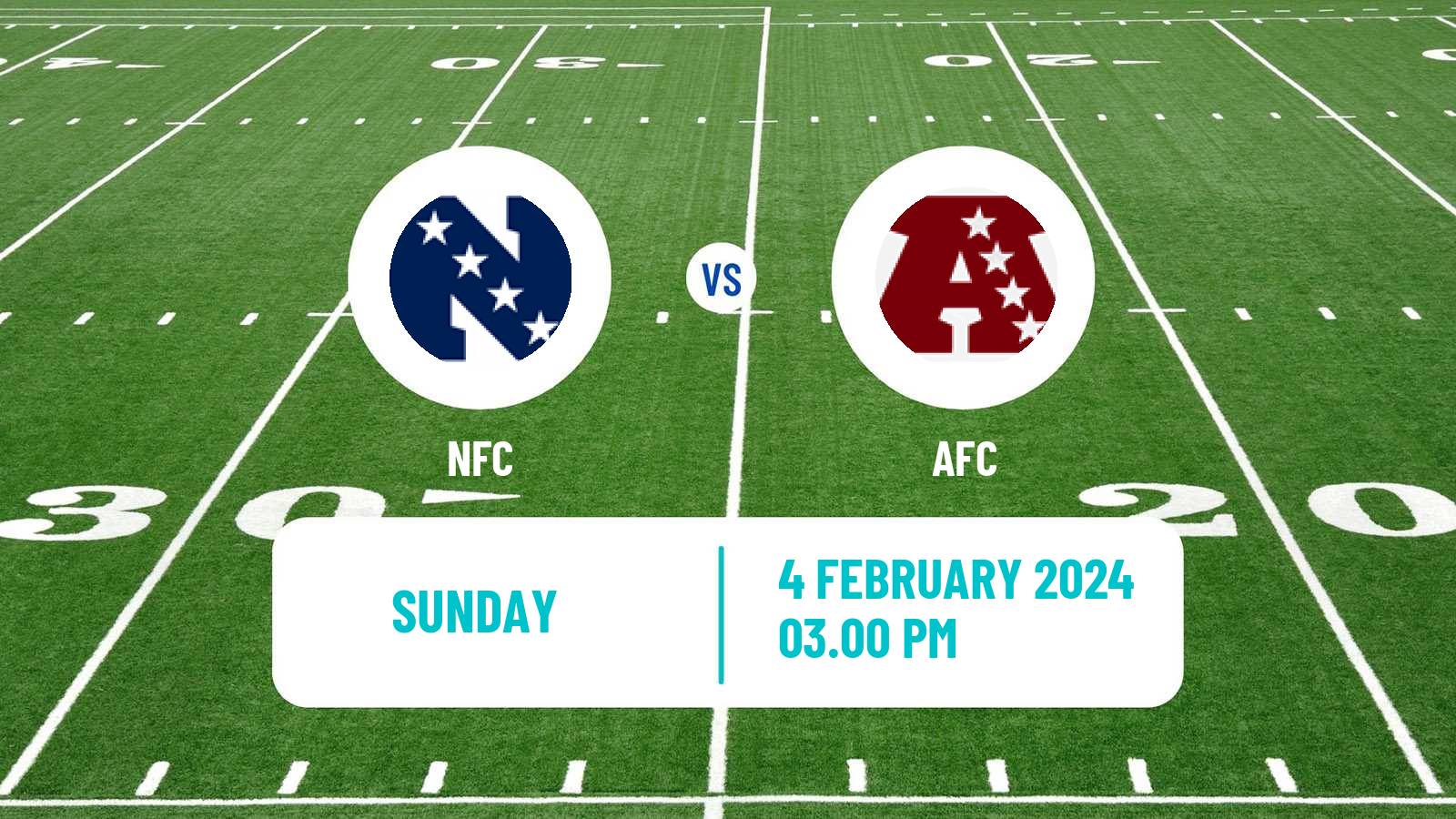 American football NFL NFC - AFC