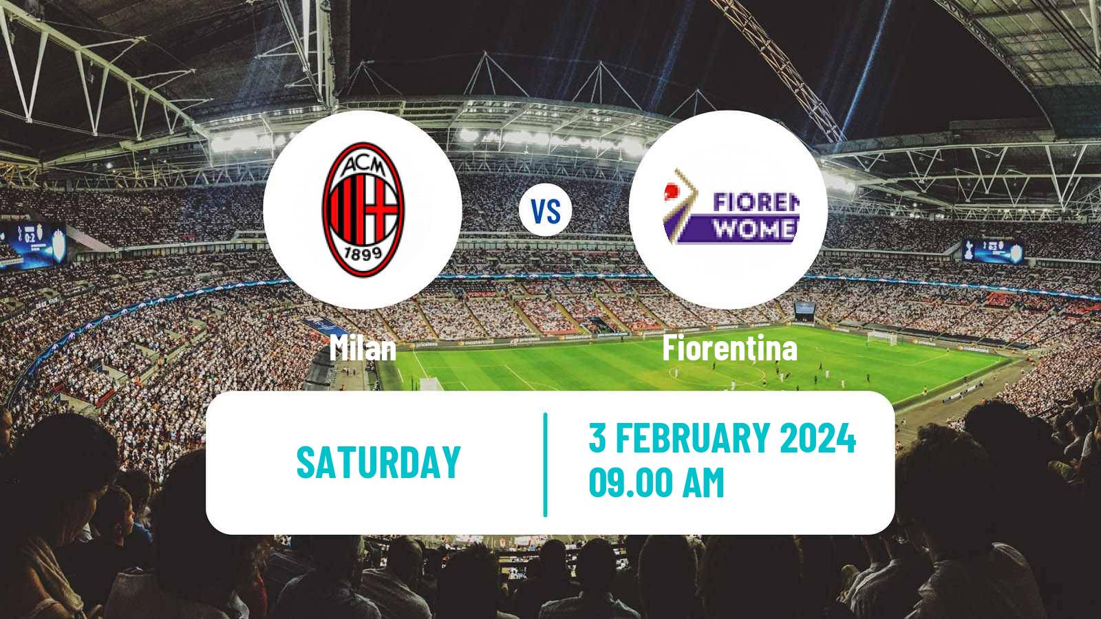 Soccer Italian Serie A Women Milan - Fiorentina