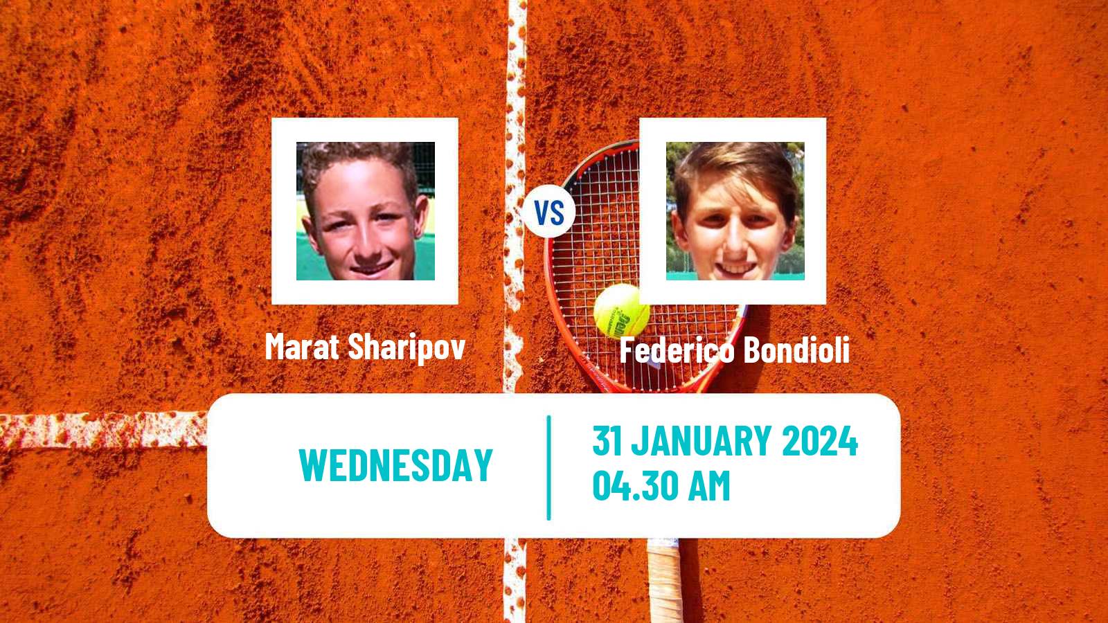 Tennis ITF M15 Sharm Elsheikh Men Marat Sharipov - Federico Bondioli