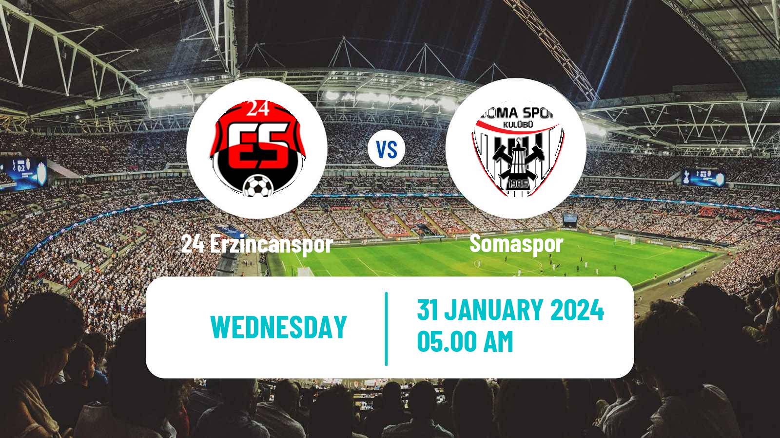 Soccer Turkish Second League Red Group 24 Erzincanspor - Somaspor