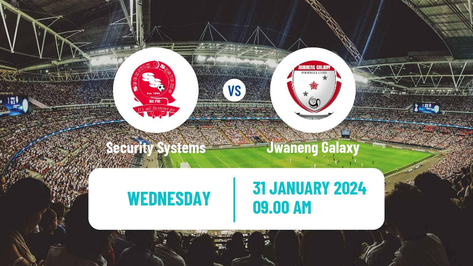 Soccer Botswana Premier League Security Systems - Jwaneng Galaxy