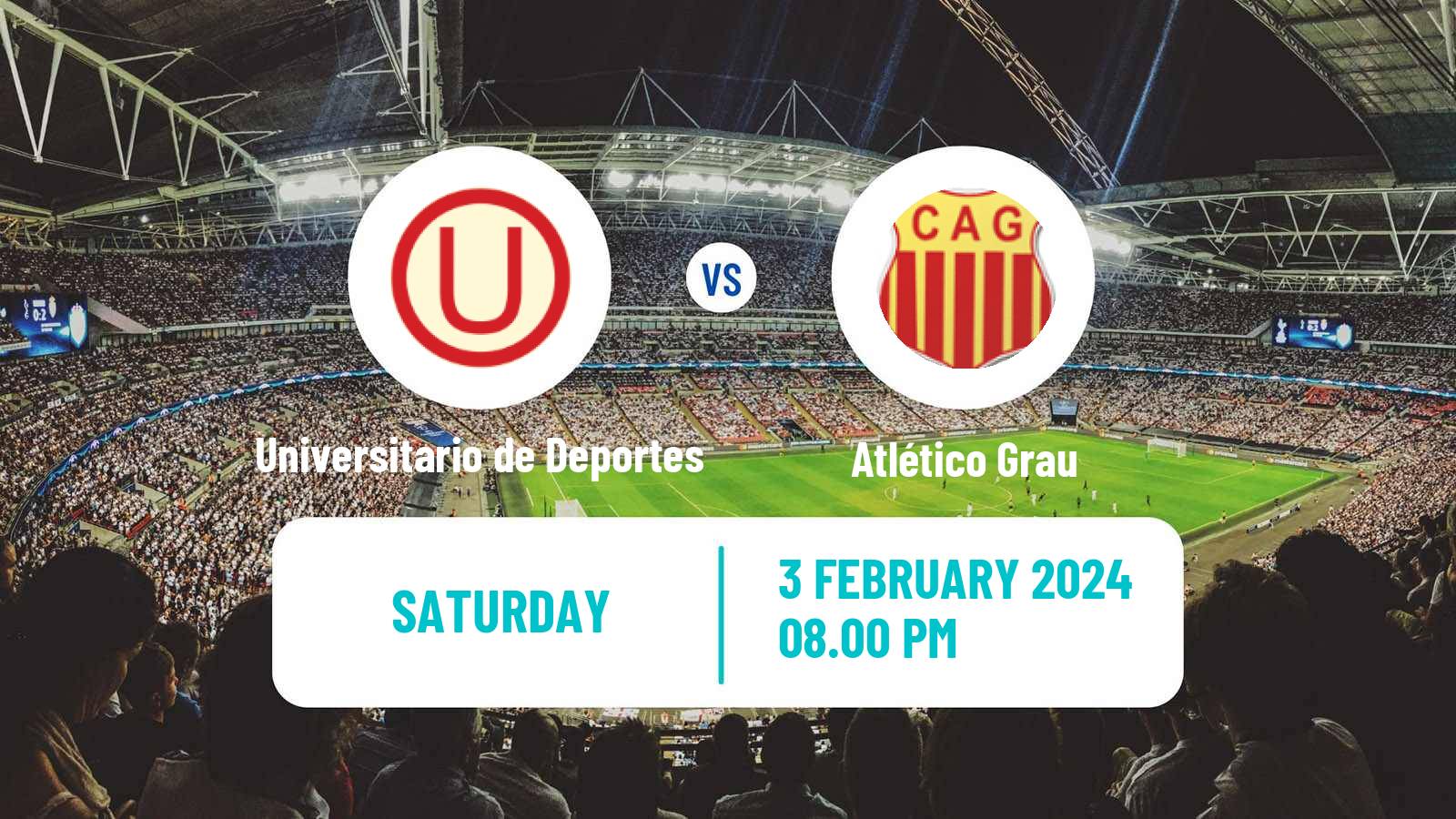 Soccer Peruvian Liga 1 Universitario de Deportes - Atlético Grau