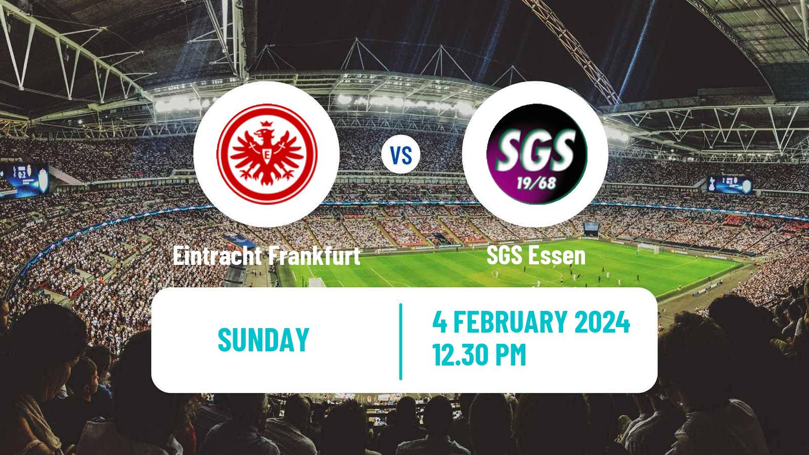 Soccer German Bundesliga Women Eintracht Frankfurt - SGS Essen