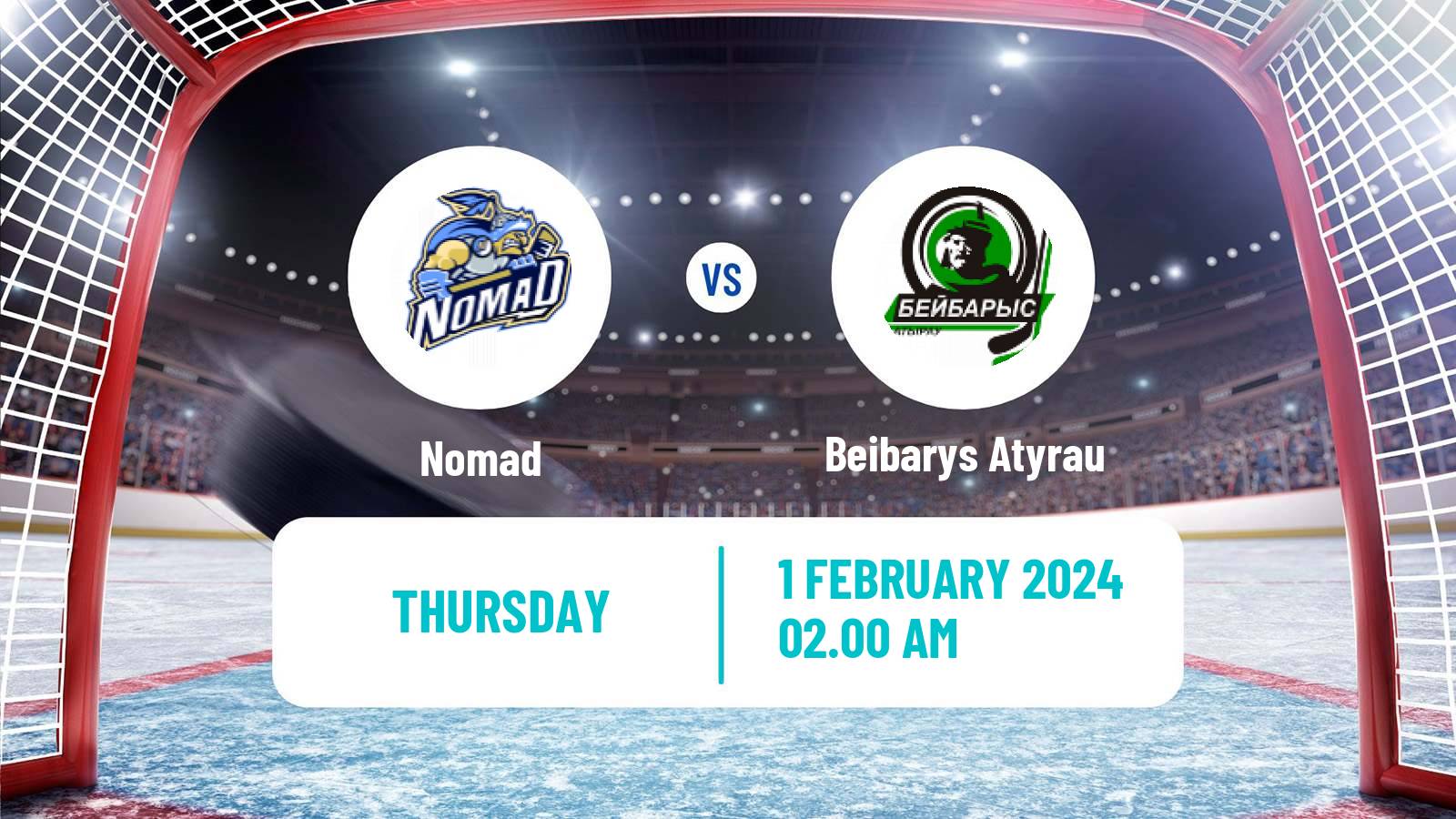 Hockey Kazakh Ice Hockey Championship Nomad - Beibarys Atyrau