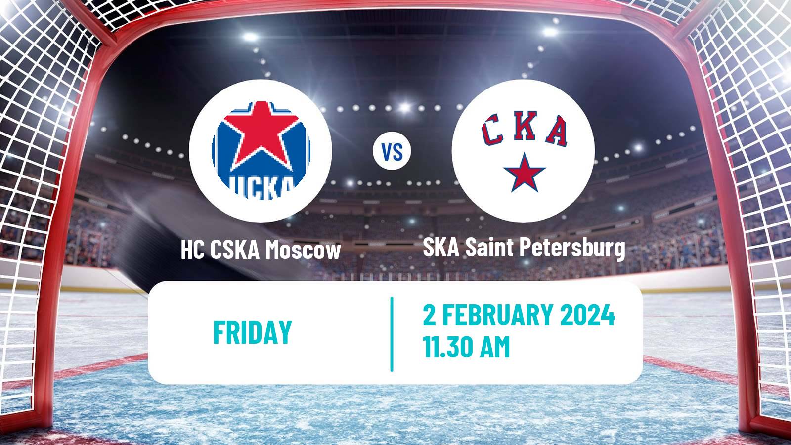 Hockey KHL HC CSKA Moscow - SKA Saint Petersburg