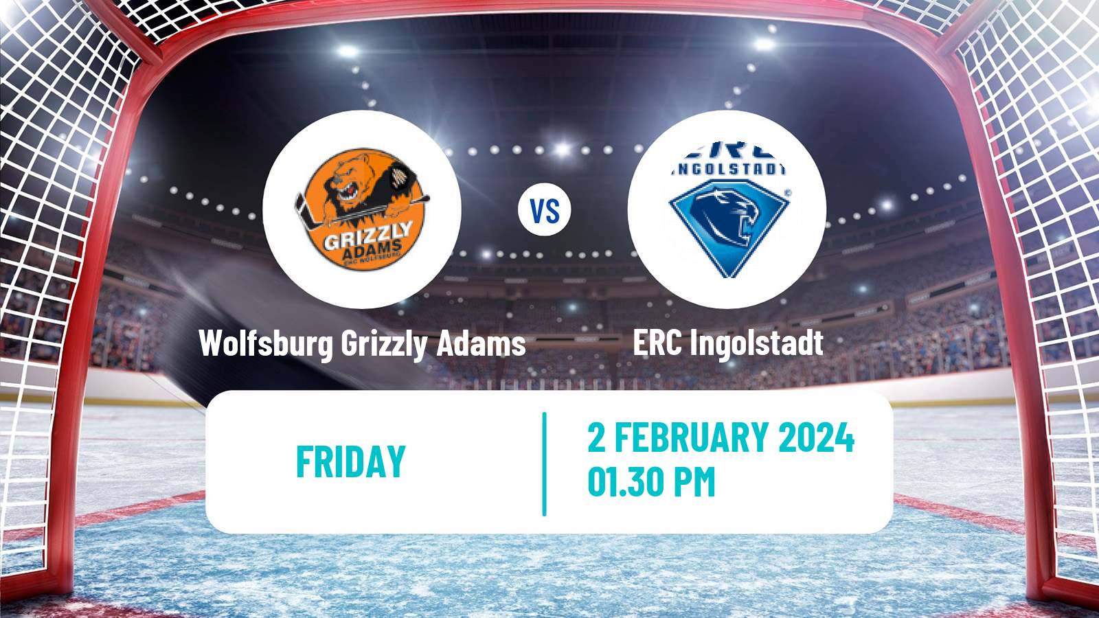 Hockey German Ice Hockey League Wolfsburg Grizzly Adams - ERC Ingolstadt