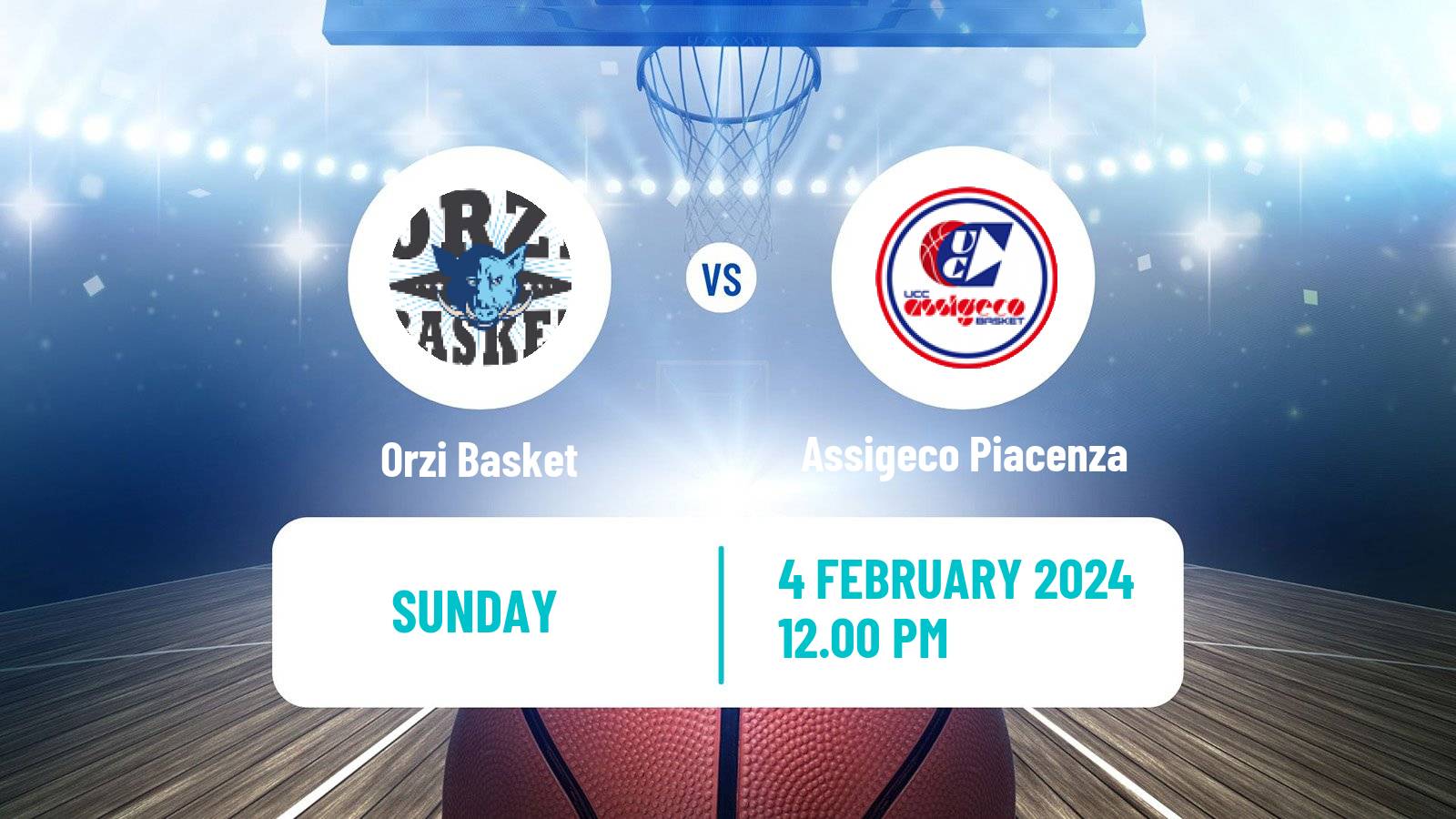 Basketball Italian Serie A2 Basketball Orzi Basket - Assigeco Piacenza