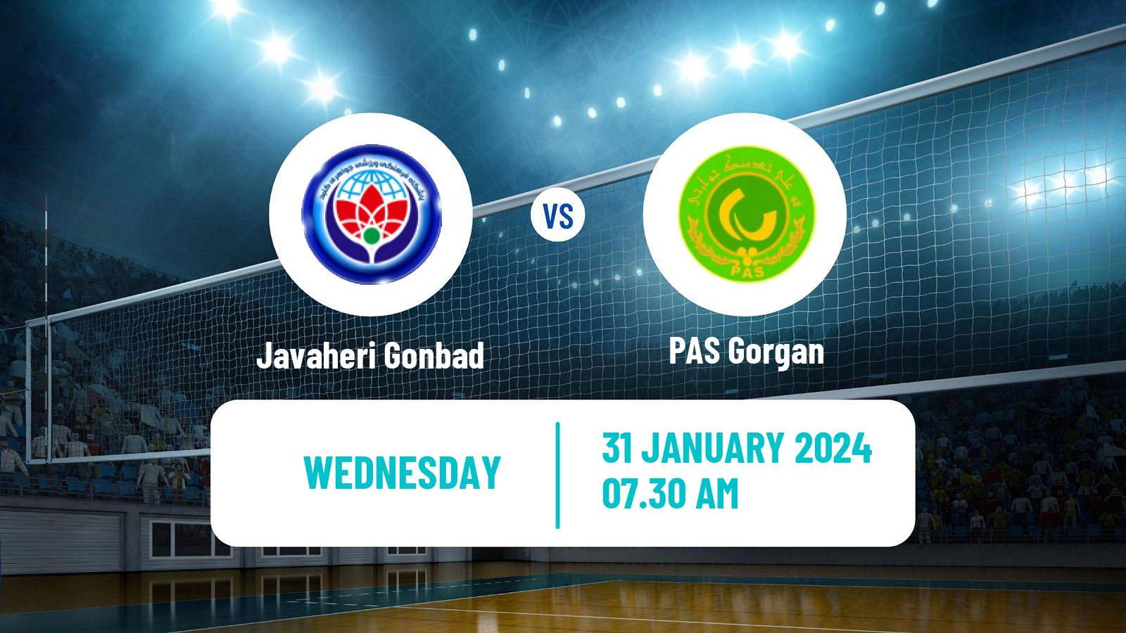 Volleyball Iran Super League Volleyball Javaheri Gonbad - PAS Gorgan