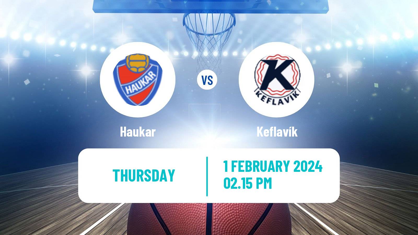 Basketball Icelandic Premier League Basketball Haukar - Keflavík