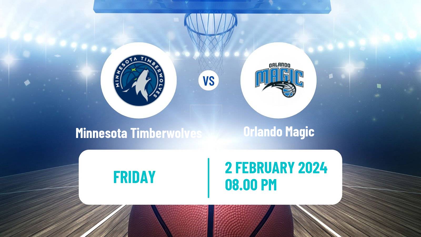 Basketball NBA Minnesota Timberwolves - Orlando Magic