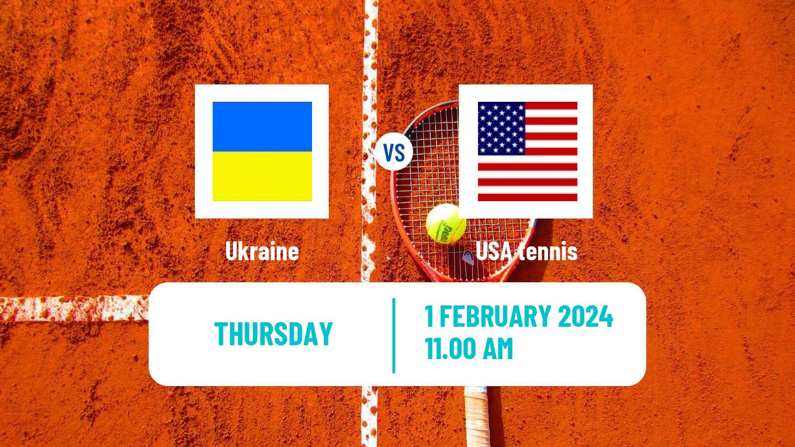 Tennis Davis Cup - World Group Teams Ukraine - USA
