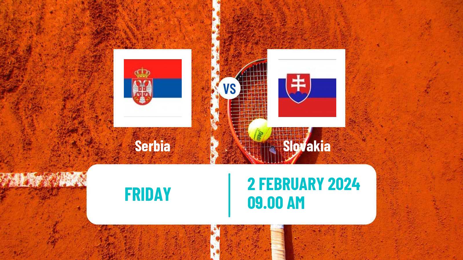 Tennis Davis Cup - World Group Teams Serbia - Slovakia
