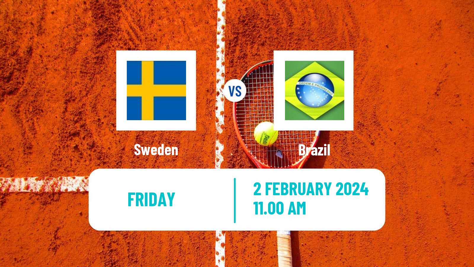 Tennis Davis Cup - World Group Teams Sweden - Brazil