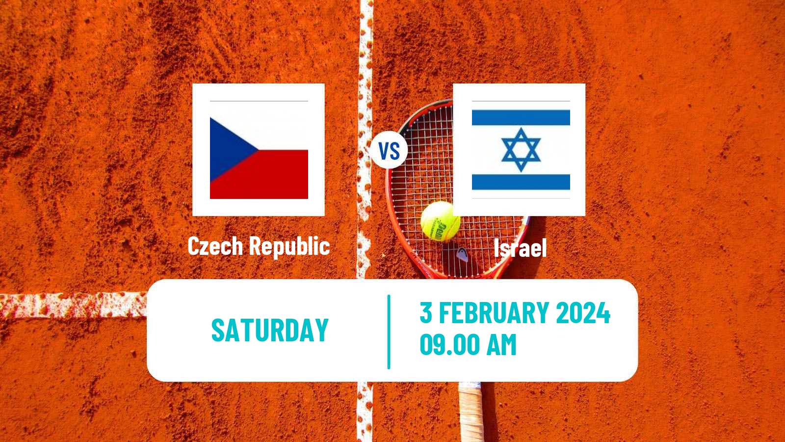 Tennis Davis Cup - World Group Teams Czech Republic - Israel