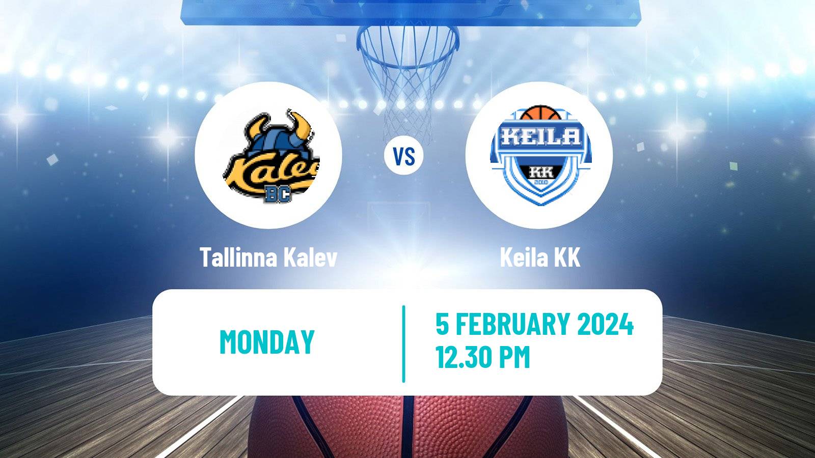 Basketball Estonian–Latvian Basketball League Tallinna Kalev - Keila