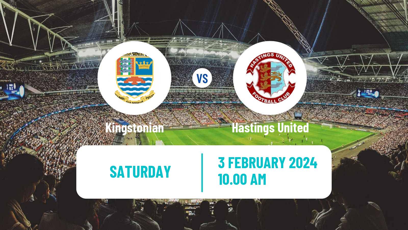 Soccer English Isthmian League Premier Division Kingstonian - Hastings United