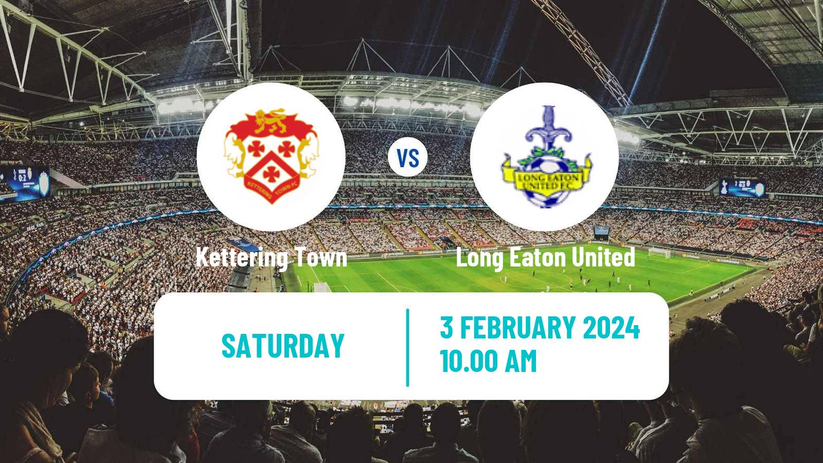 Soccer English Southern League Central Division Kettering Town - Long Eaton United