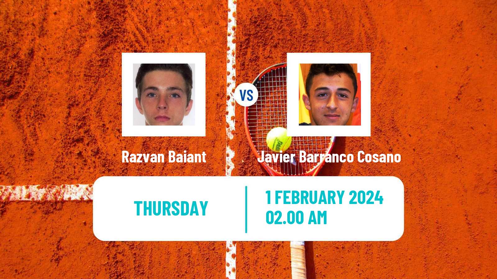Tennis ITF M25 Antalya Men Razvan Baiant - Javier Barranco Cosano