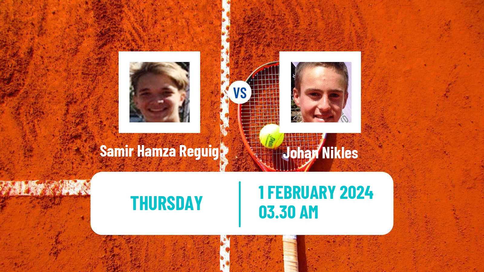 Tennis ITF M25 Hammamet Men Samir Hamza Reguig - Johan Nikles