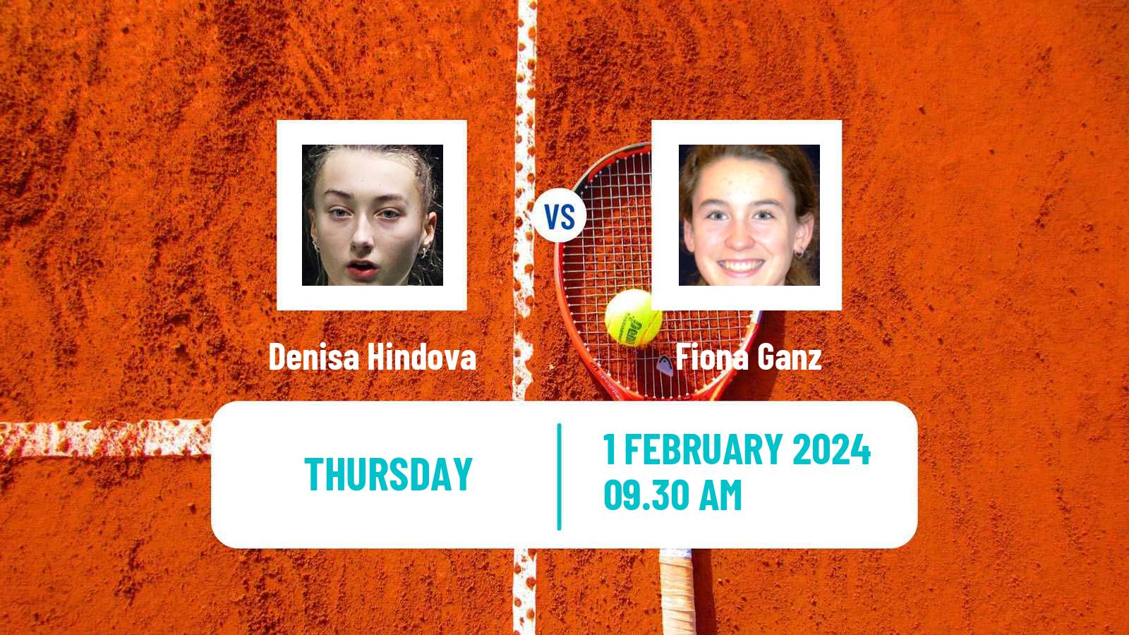 Tennis ITF W15 Antalya Women Denisa Hindova - Fiona Ganz