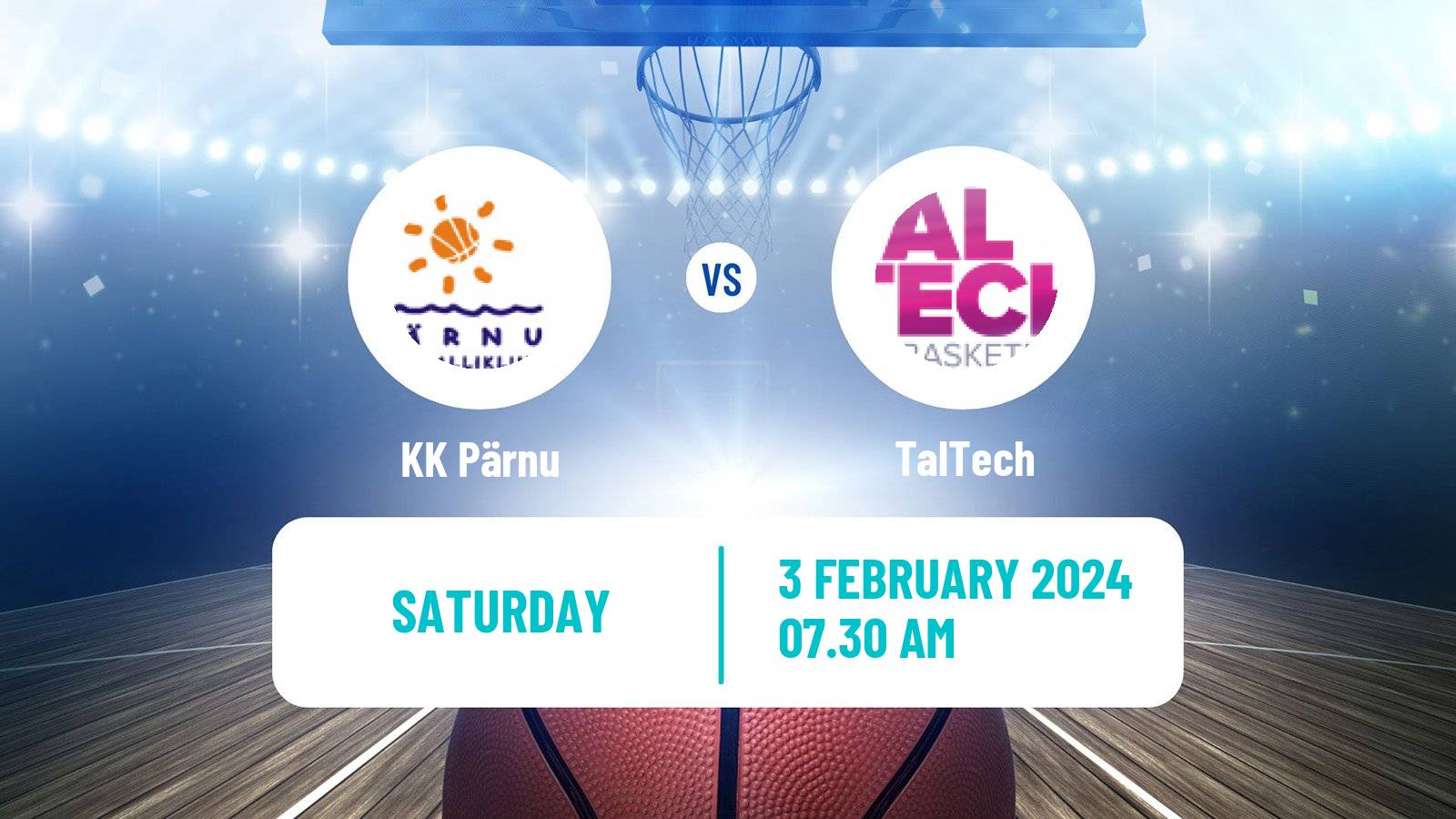 Basketball Estonian–Latvian Basketball League Pärnu - TalTech