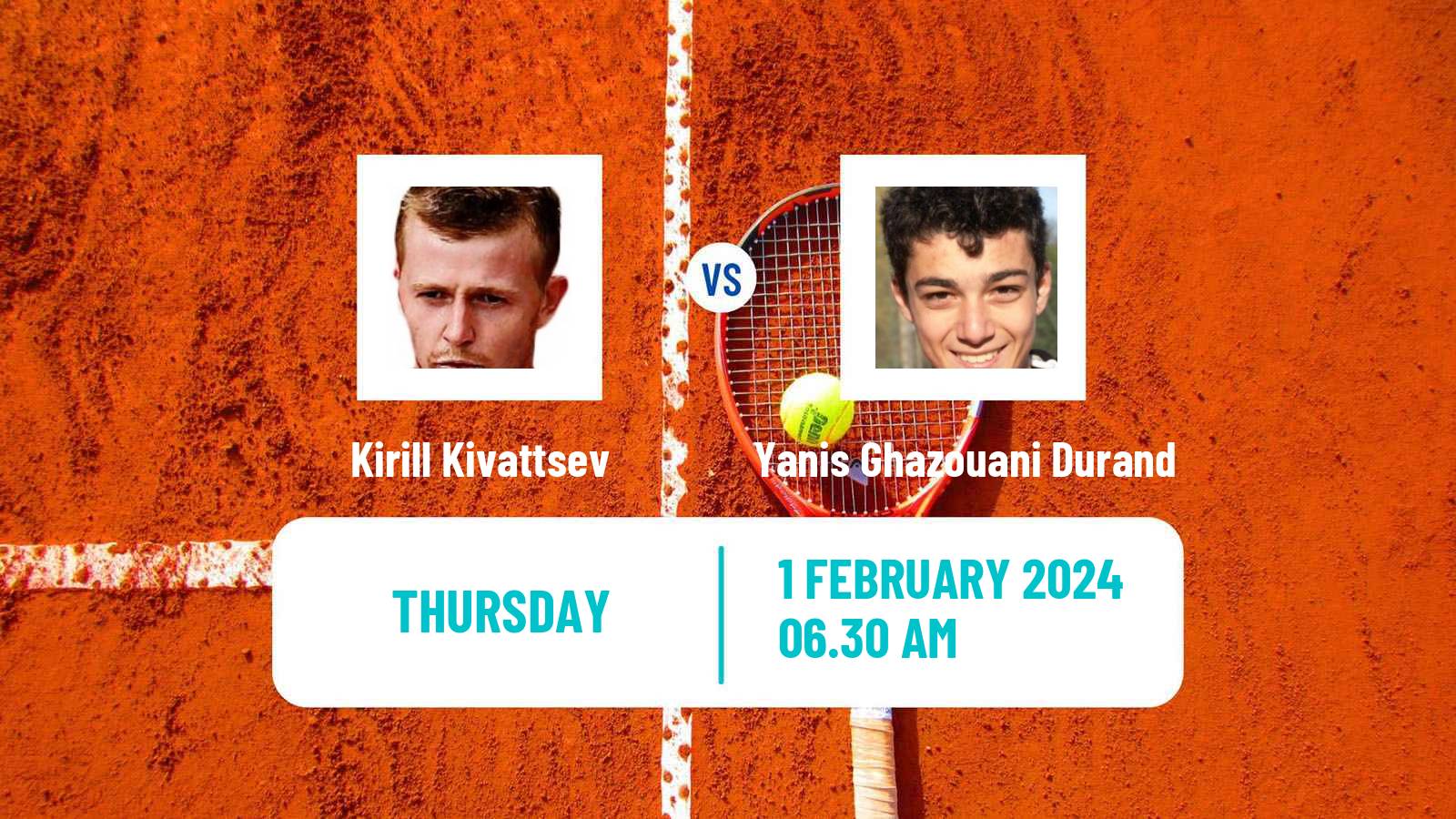 Tennis ITF M15 Veigy Foncenex Men Kirill Kivattsev - Yanis Ghazouani Durand