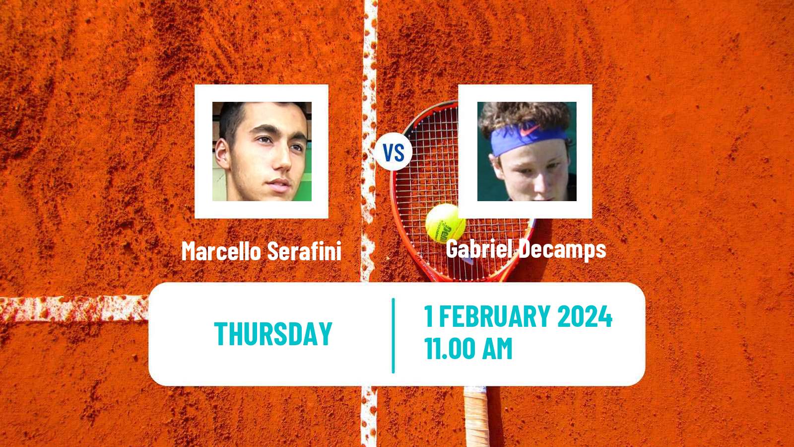 Tennis ITF M15 Veigy Foncenex Men Marcello Serafini - Gabriel Decamps