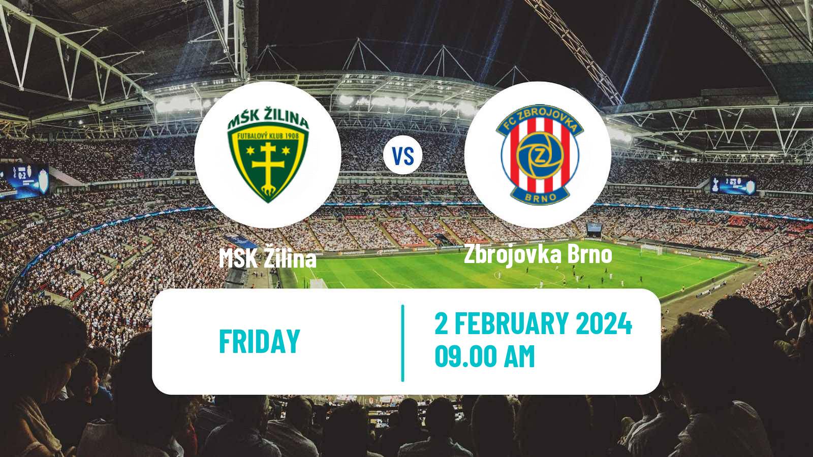 Soccer Club Friendly Žilina - Zbrojovka Brno