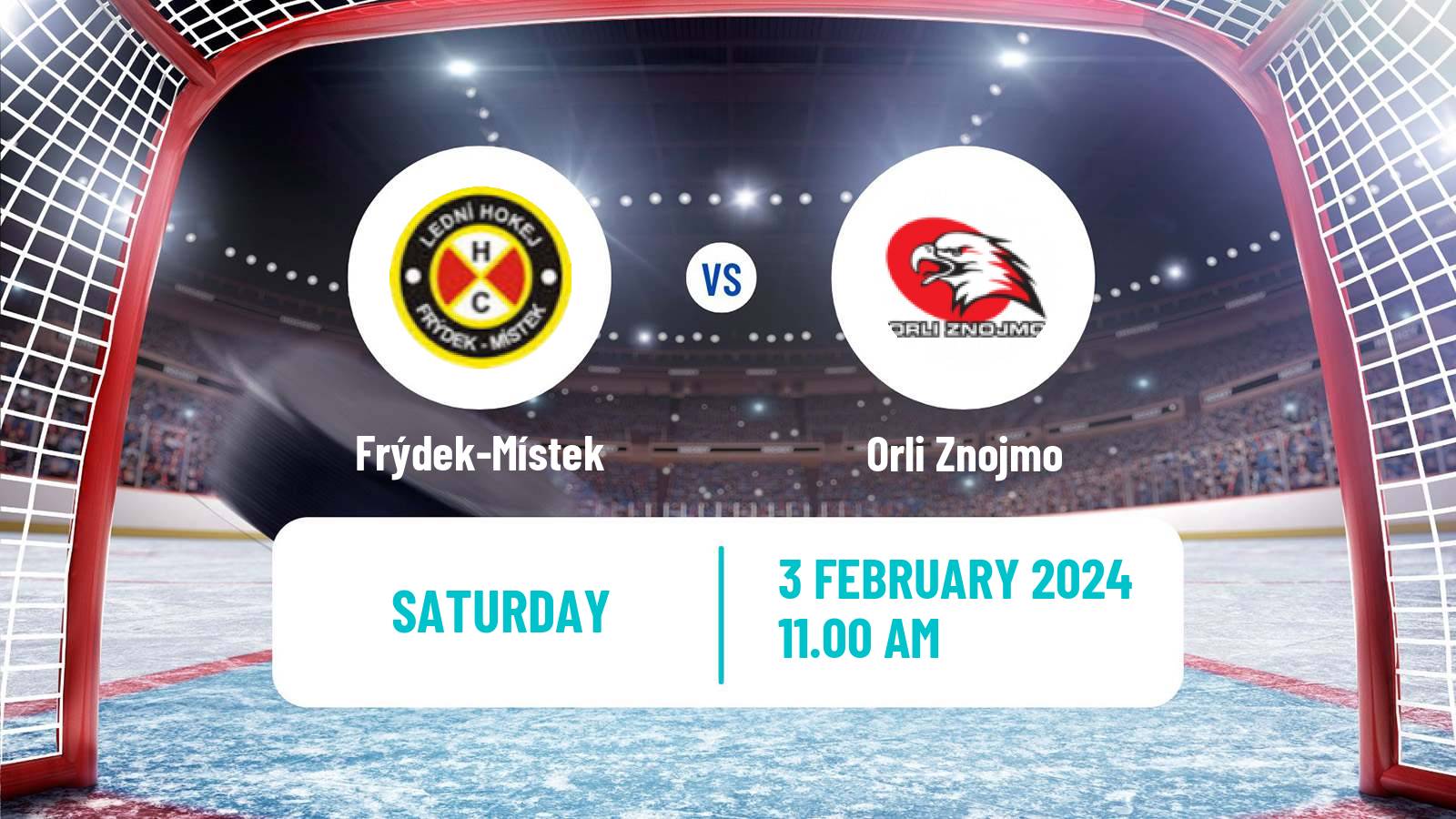 Hockey Czech Chance Liga Frýdek-Místek - Orli Znojmo