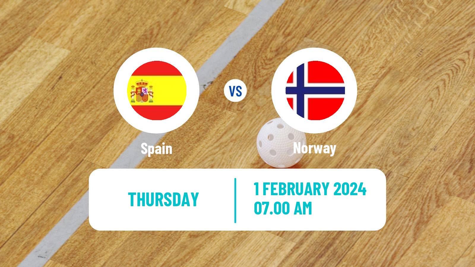 Floorball World Championship Floorball Spain - Norway